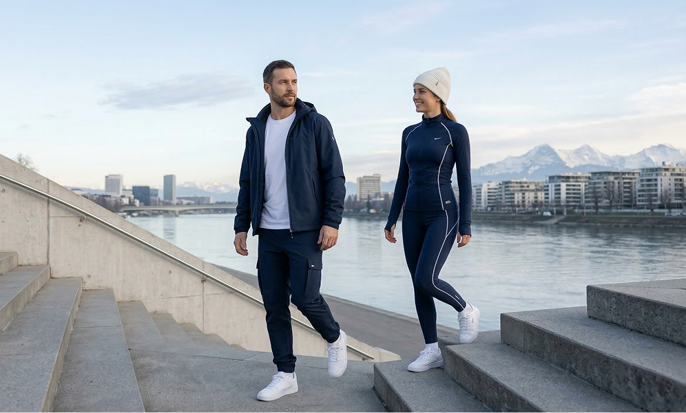 Product packshot with model - session 1, front view