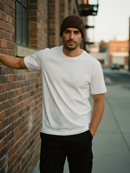 Product packshot with model - session 1, side view