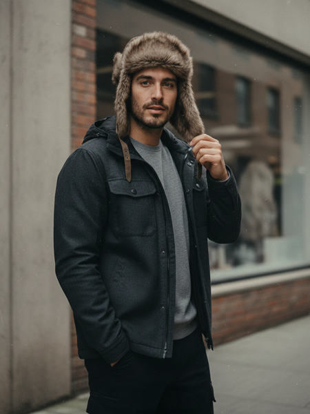 Product packshot with model - session 2, front view