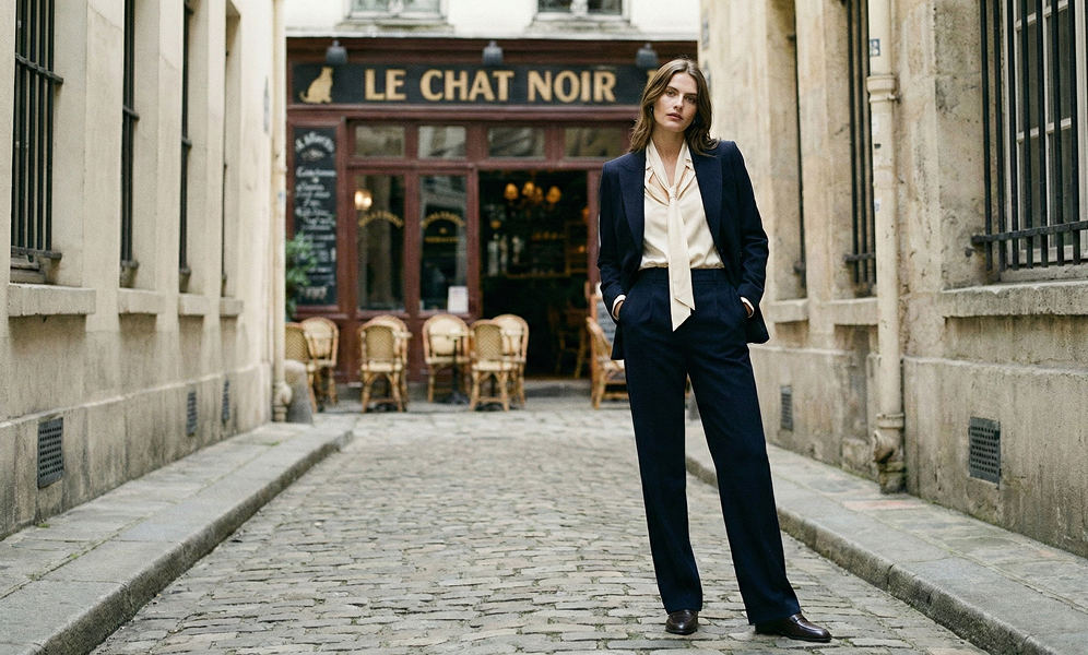 Product packshot with model - session 2, wide shot